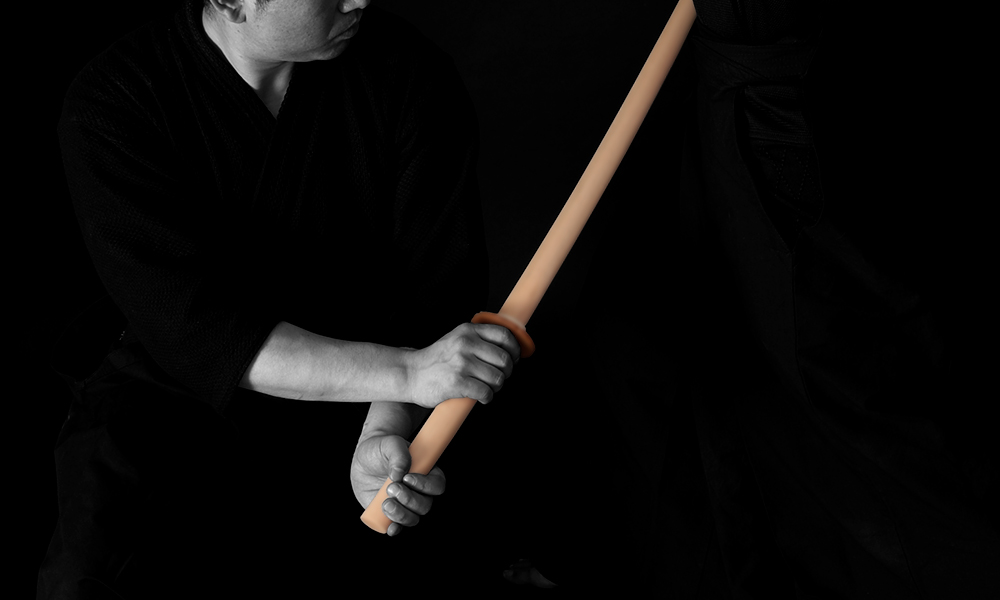 Kendo Kata demonstration with Biwa(loquat) bokken wooden stick