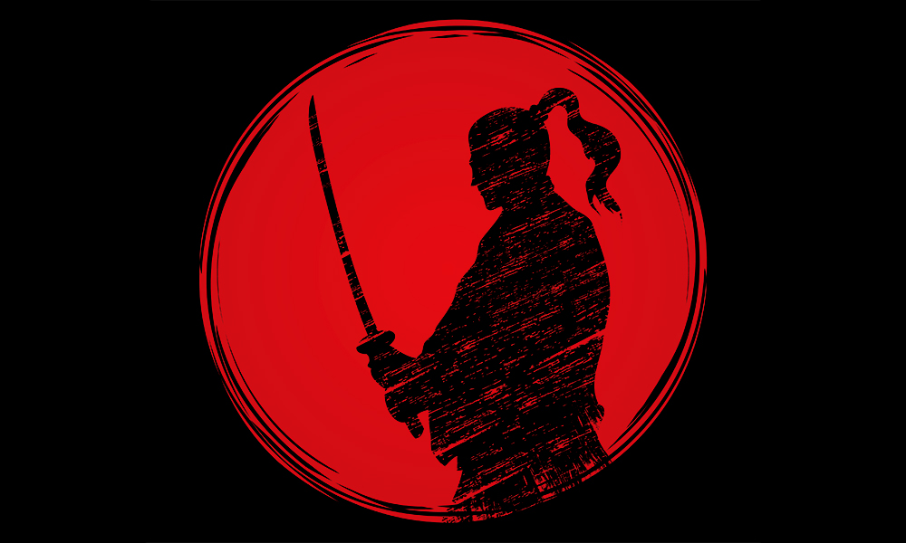 Samurai silhouette