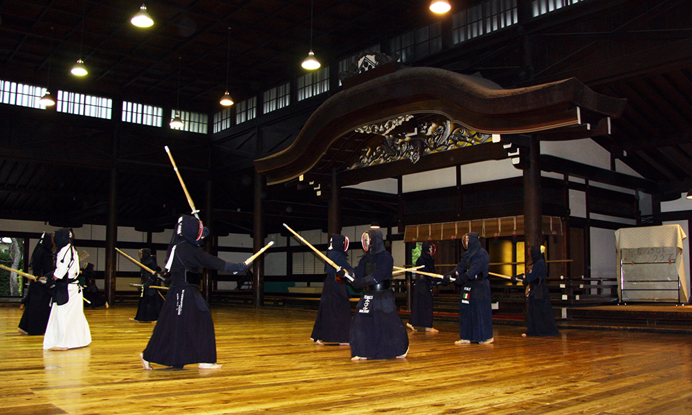 Kendo Keiko training at Kyoto Butokuden