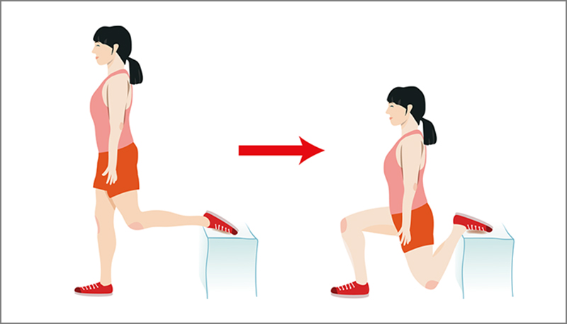 Bulgarian Squatting illustration