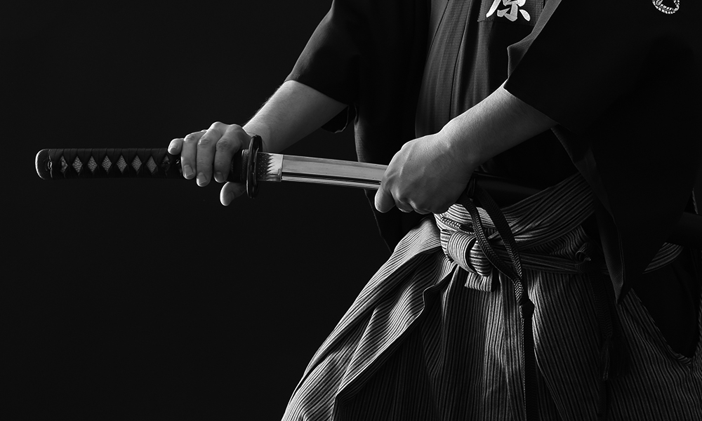 Image of drawing Japanese sword
