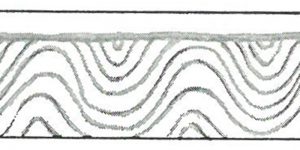 Japanese Sword's Ayasugi Hada illustration