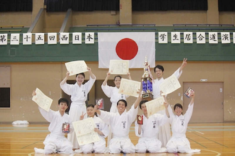 Winners of West Japan Student Iaido Taikai