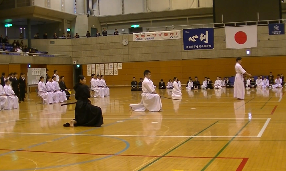 Iaido demonstration at All Nippon Student Iaido Taikai