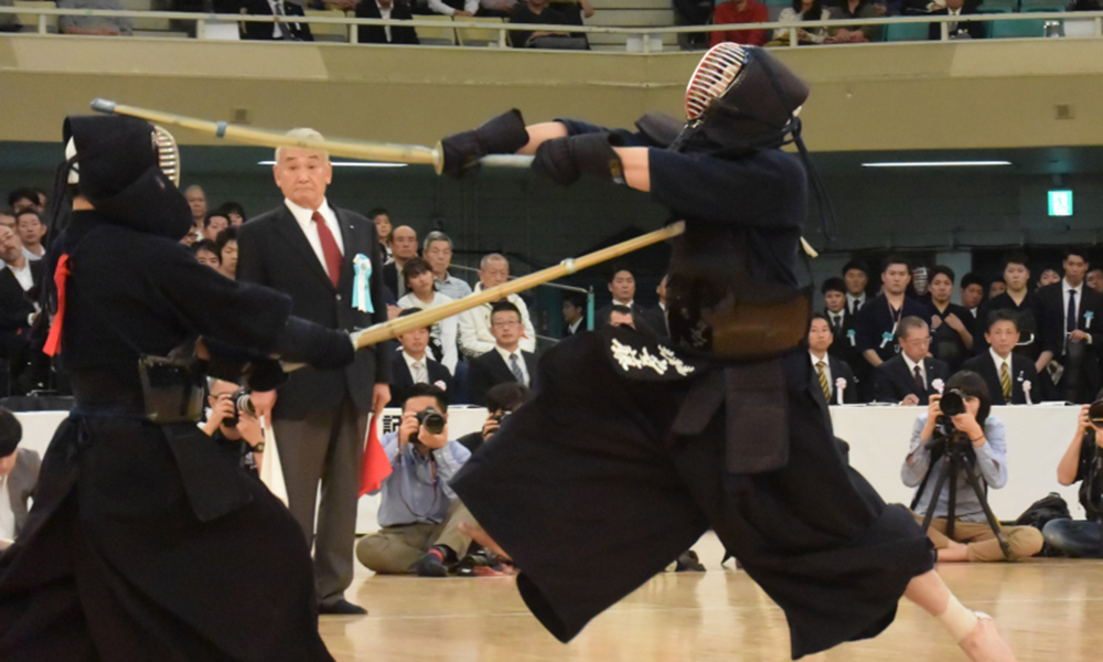 Ando Sho striking Men at the 66th All Japan Kendo championship