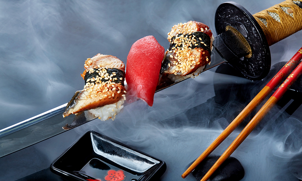 The samurai ate much like everyone else, but not everything was on the menu.