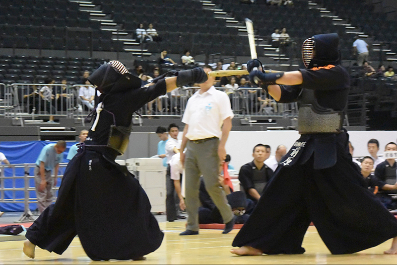 A snapshot from the Gyokuryuki Kendo High school competition Taikai