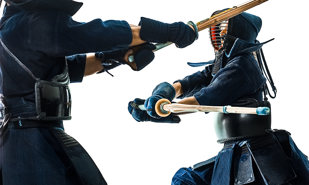 Image of Kendo player hitting Do