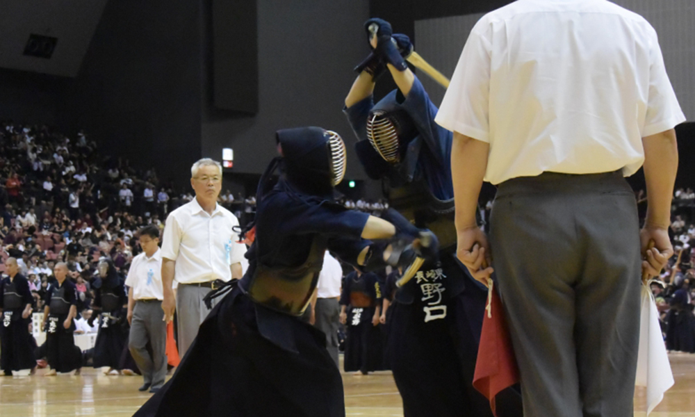 Kendo match in Kyushu