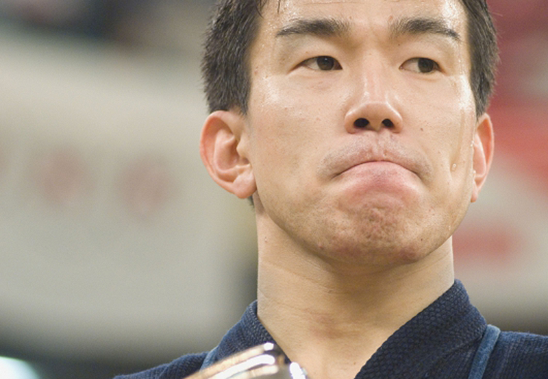 Uchimura Ryohei upon winning the 2006 All Japan Kendo Championships