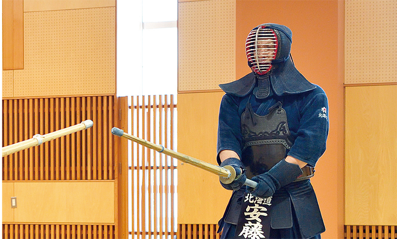 Ando Sho doing Keiko at Hokkaido Police Department Dojo